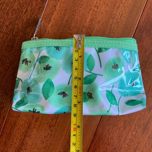 2 Pieces Double-Layer Bags/Pouches, Green Floral - Picture 10 of 16